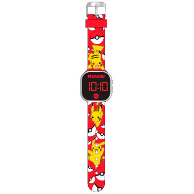 Relógio Watch Led Pokémon Vermelho