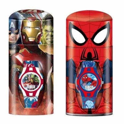 Reloj digital Spiderman e Avengers  Marvel- Sortido