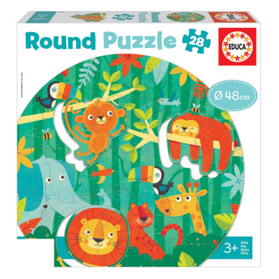 Round Puzzle 28 peças A Selva