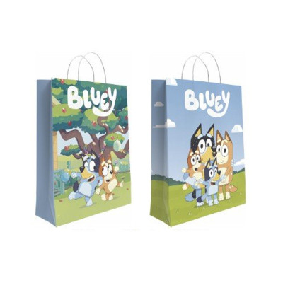 Saco de Papel Grande Bingo e Bluey 40cm