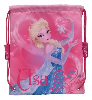 Saco desporto lanche Frozen Elsa Pink