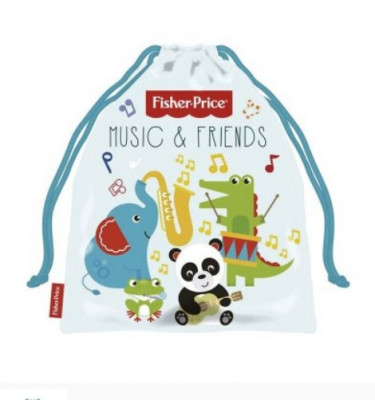 Saco Lanche Fisher Price Music and Friends 26cm