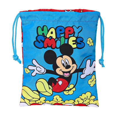 Saco Lanche Mickey Happy Smiles 25cm