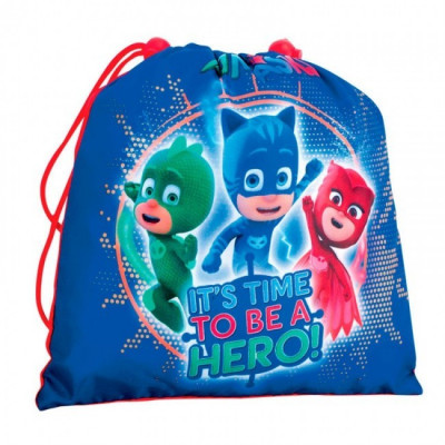 Saco lanche Pjmasks - It´s time to be a hero!