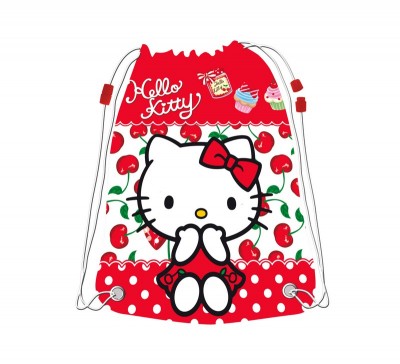 Saco mochila 44 cm Hello Kitty - Cherrie