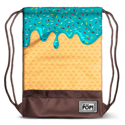 Saco mochila com cordões 48cm Oh My Pop Ice Cream