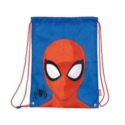Saco Mochila Grande Azul Spiderman Marvel