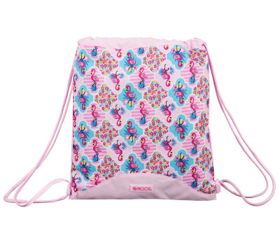 Saco Mochila Moos Flamingo Rosa 40cm