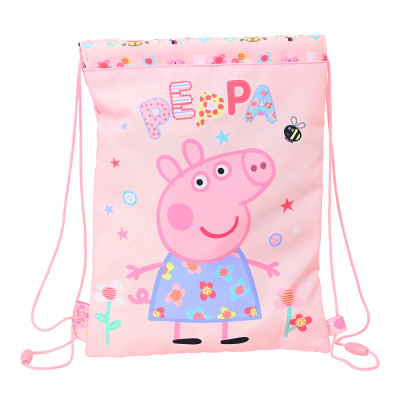 Saco Mochila Porquinha Peppa Having Fun 34cm