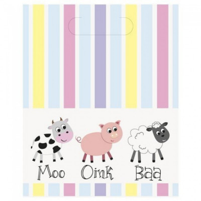 Sacos Brinde Animais da Quinta 8 Und