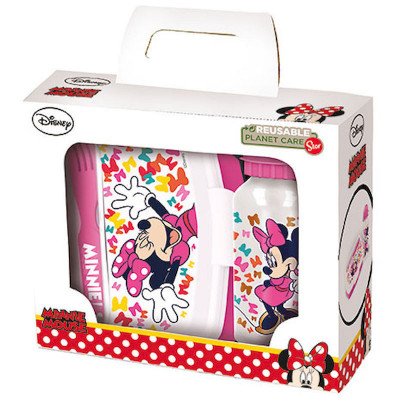 Sanduicheira com Talheres + Cantil Minnie Disney