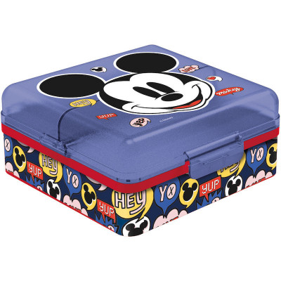 Sanduicheira Quadrada Compartimentos Mickey