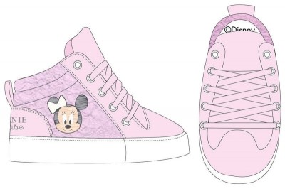 Sapato tenis bebé minnie rosa