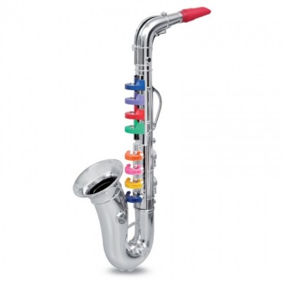 Saxofone Infantil com 8 Teclas Coloridas