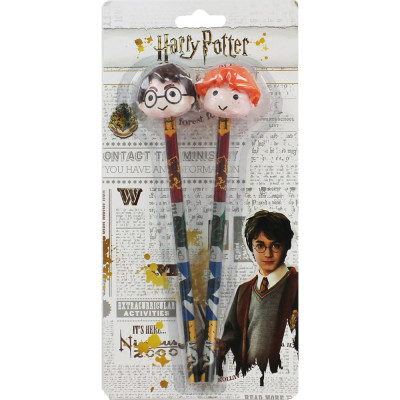 Set Lápis Borracha 3D Harry Potter