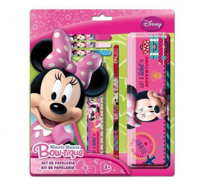 Set Papelaria Mouse Minnie Disney