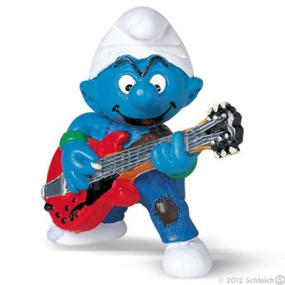 Smurf Guitarrista (Lead Guitar Player) - Colecção Favoritos