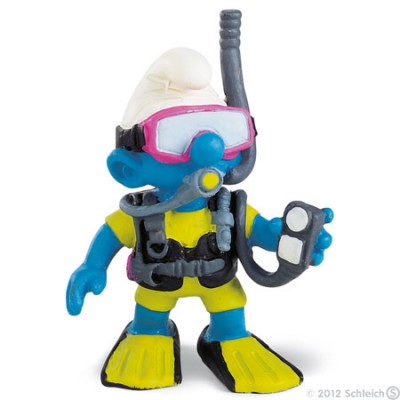 Smurf Mergulhador (Scuba-Diver) - Colecção Favoritos