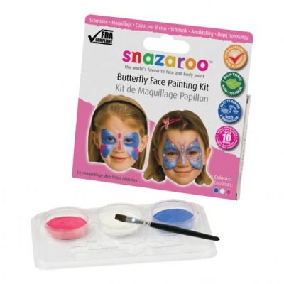 Snazaroo Kit Pintura Facial Borboletas - 10 Faces