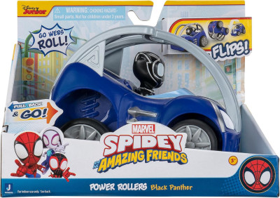 Spidey & Friends Veiculo Power Rollers Pantera Negra
