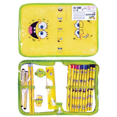Sponge Bob Pencil Case with Accessories