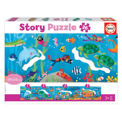 Story Puzzle 26 peças Mundo Submarino
