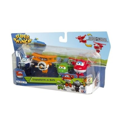 Super Wings Pack 4 Figuras Transformáveis II temporada