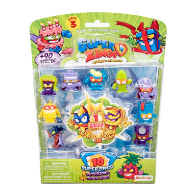 SuperZings Pack 10 Figuras Série 3 Sortido