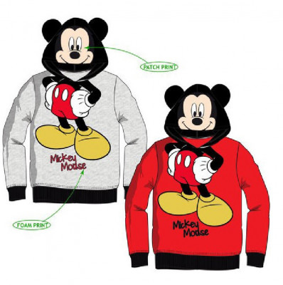 Sweater C/Capuz com Orelhas Mickey Mouse Sortido