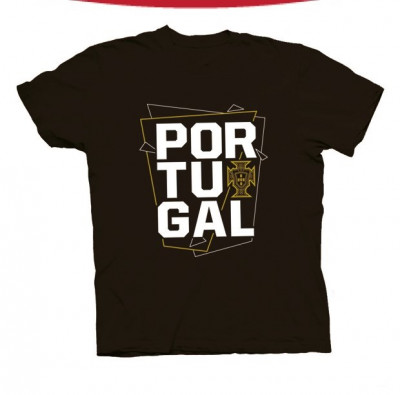 T-Shirt Adulto Portugal Preta