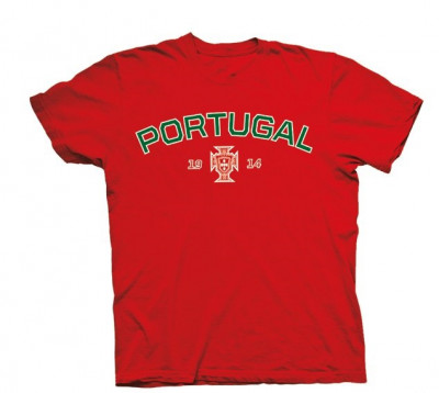 T-Shirt Adulto Portugal Vermelha