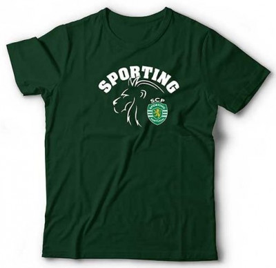 T-Shirt Adulto Sporting Leão Verde