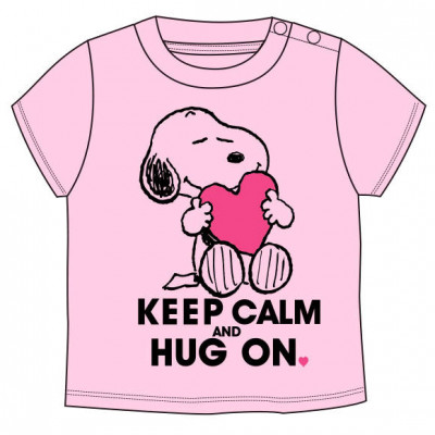 T-Shirt Bebé Snoopy Rosa