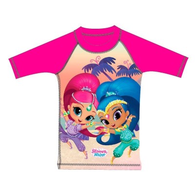 T-shirt de banho rosa Shimmer e Shine