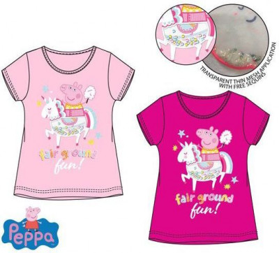 T-Shirt Porquinha Peppa Rainbow Sortida