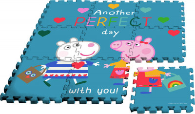 Tapete Puzzle Eva Porquinha Peppa 9 peças