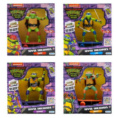 Tartarugas Ninja TMNT Movie Figura com Skate