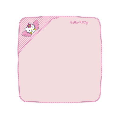 Toalha Banho c/ Capuz Hello Kitty