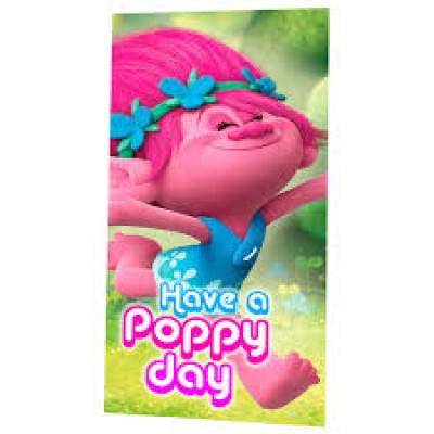 Toalha em micro-fibra praia Trolls - Have a Poppy Day