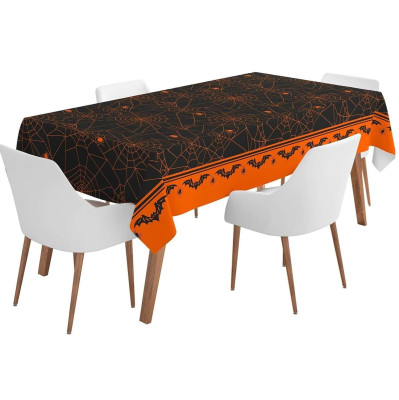 Toalha Festa Impermeavel Teia Halloween Toalha Festa Impermeavel Teia Halloween