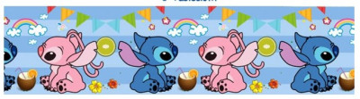 Toalha Festa Stitch e Angel