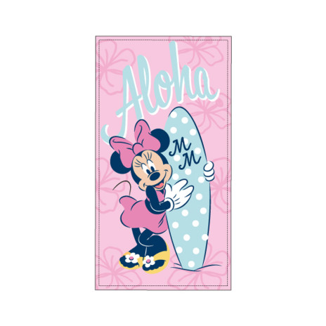 Toalha Microfibra 70x140cm Minnie Aloha