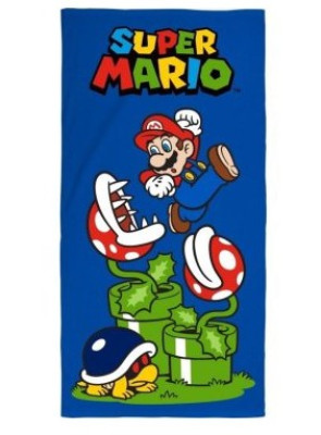 Toalha Microfibra 70x140cm Super Mario