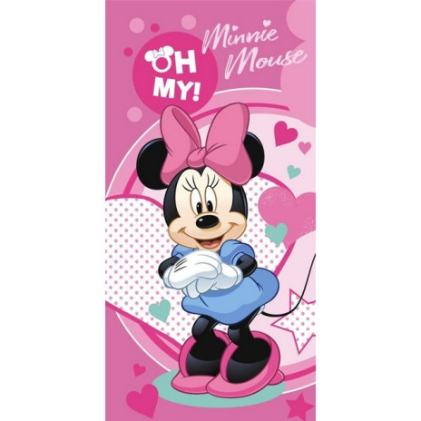 Toalha Minnie Micro Fibra 70x140cms