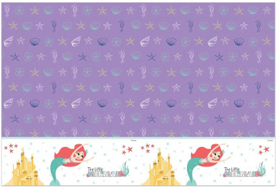 Toalha plástica Princesa sereia Ariel Under The Sea