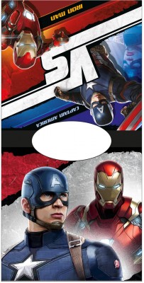 Toalha poncho praia Marvel Iron Man vs Capitão América