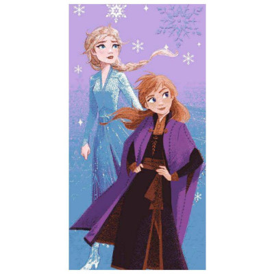 Toalha Praia Algodão Frozen 2 Roxo