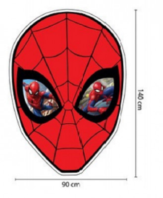 Toalha Praia Forma Spiderman Microfibra 90x140cm