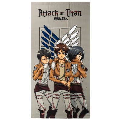 Toalha Praia Microfibra Attack on Titan