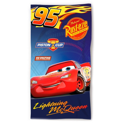 Toalha Praia Microfibra Cars Piston Cup